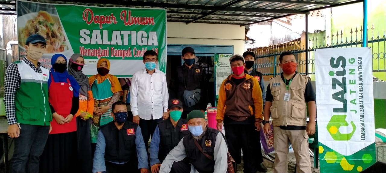 Bersama Komunitas Lokal Lazis Jateng Salatiga Dirikan Dapur Umum