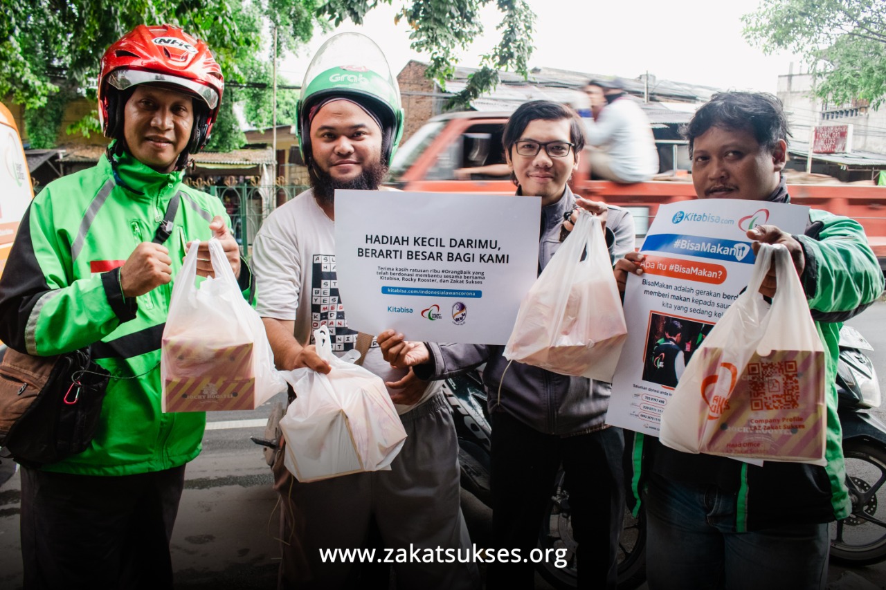 Zakat Sukses Telah Bagikan Ribuan Paket Makanan Siap Saji Untuk Pekerja Harian dan Tenaga Kesehatan
