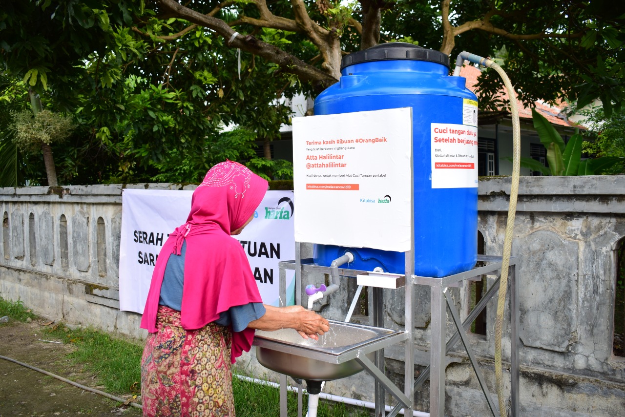 LAZ Harapan Dhuafa Fasilitasi 30 Sarana Cuci Tangan di Banten