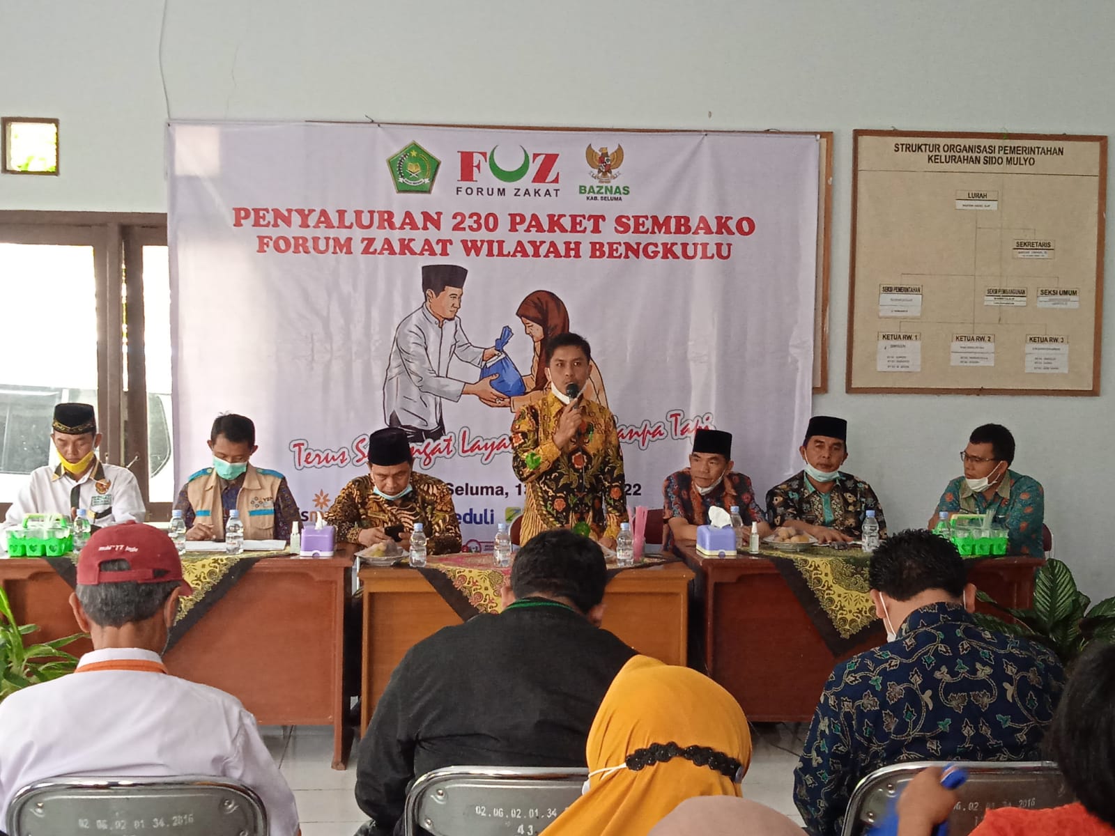 OPZ Anggota Forum Zakat Bengkulu Kolaborasi Salurkan Ratusan Paket Sembako