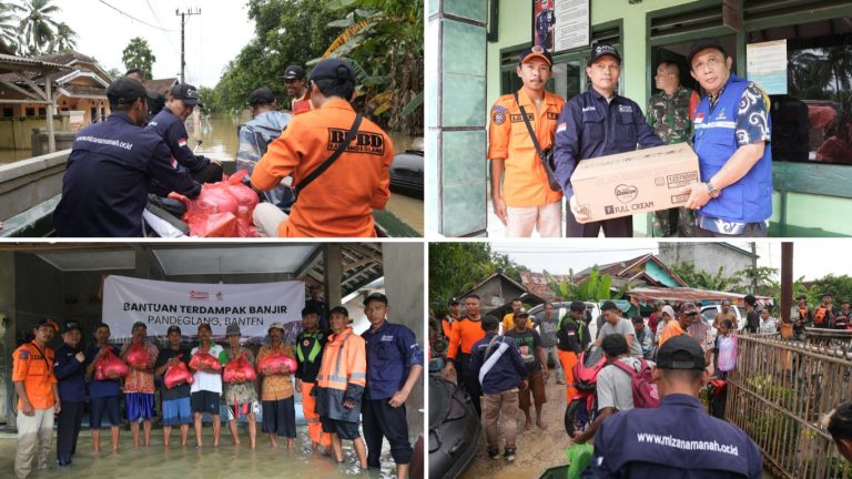 Tim Relawan Laznas Mizan Amanah Salurkan Bantuan Untuk Warga Terdampak