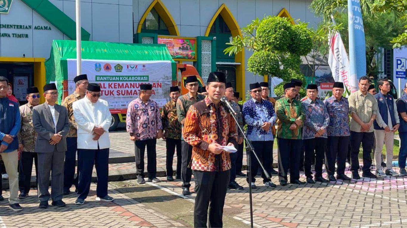 Wagub Jatim Lepas Kapal Kemanusiaan FOZ Jatim