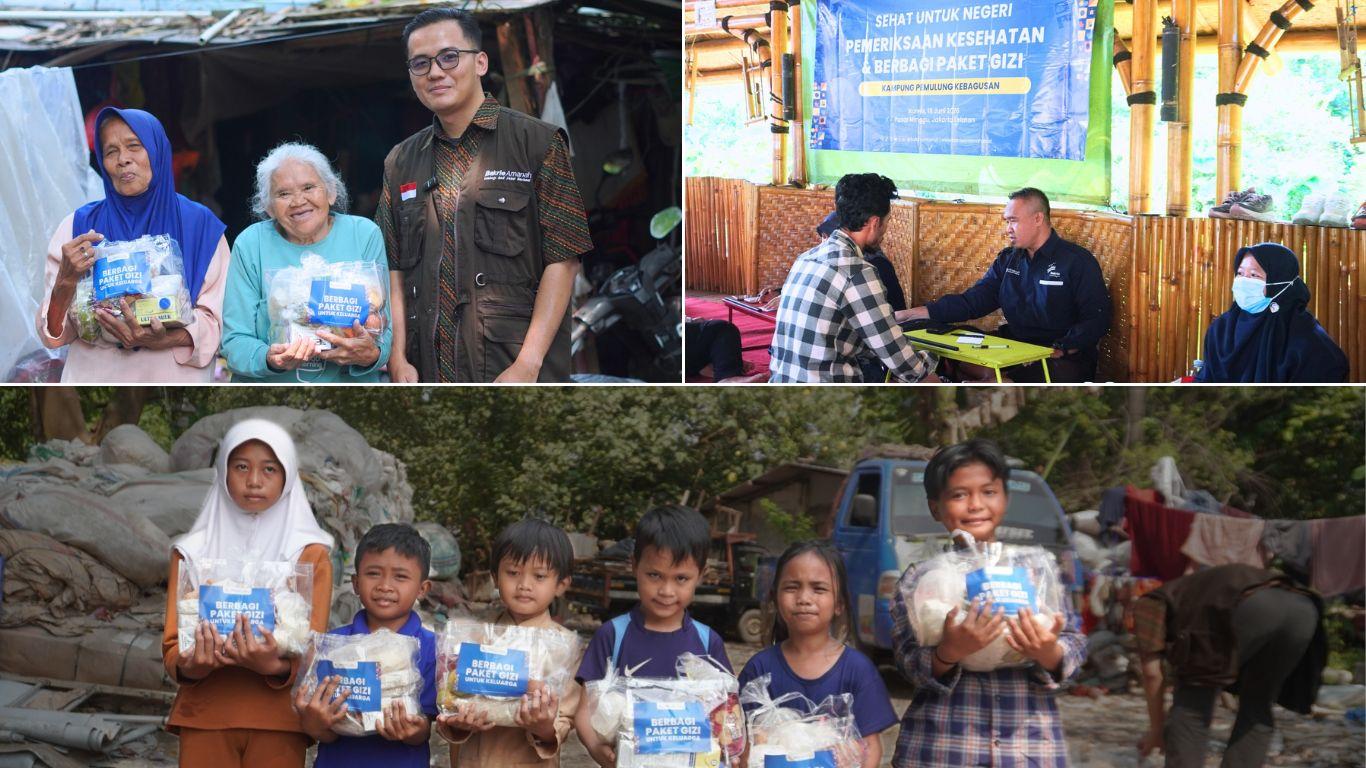 santunan Bakrie Amanah di kampung Pemulung