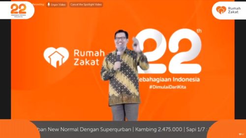 0307PERINGATI 22 TAHUN BERDIRI, RUMAH ZAKAT ADAKAN TASYAKURAN SECARA VIRTUAL (1)