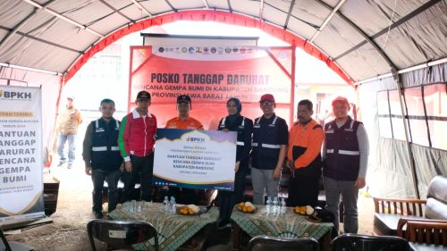 bantuan gempa kabupaten Bandung Rumah Zakat dan BPKH